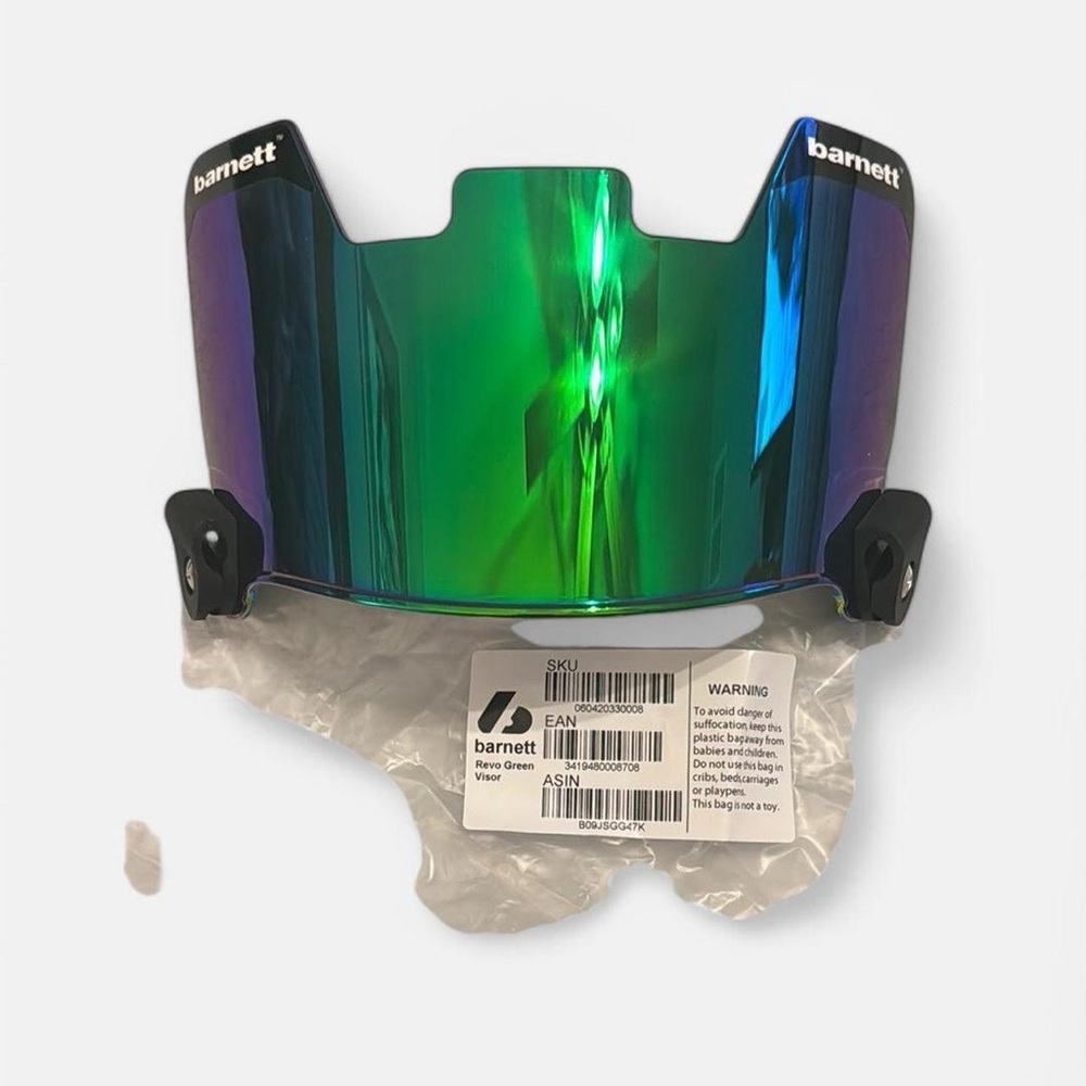 Barnett Retro Green football visor